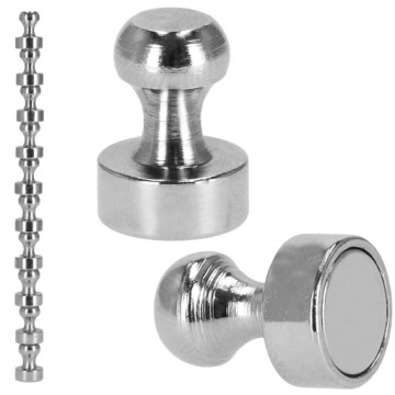 СИЛЬНЫЕ НЕОДИМОВЫЕ МАГНИТЫ ДЛЯ ХОЛОДИЛЬНИКА PIN STRONG MAGNET 12мм 20шт.