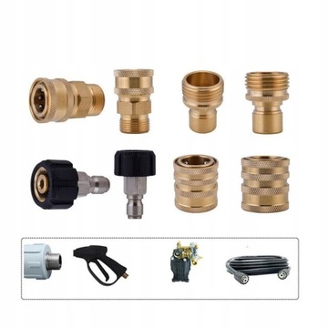 НАБОР ИЗ 8 ПЕРЕХОДНИКОВ ДЛЯ МАШИН ДАВЛЕНИЯ 5000PSI M22 3/8