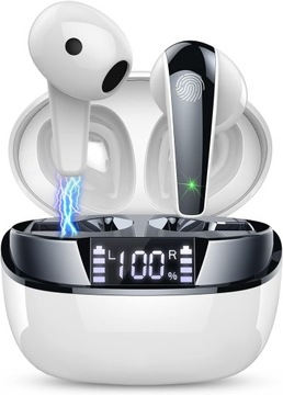 słuchawki bezprzewodowe ROMOKE Bluetooth (KOLOR SZARY)