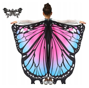 DAMSKA peleryna ze skrzydełkiem motyla kostium cosplayowy peleryna ze