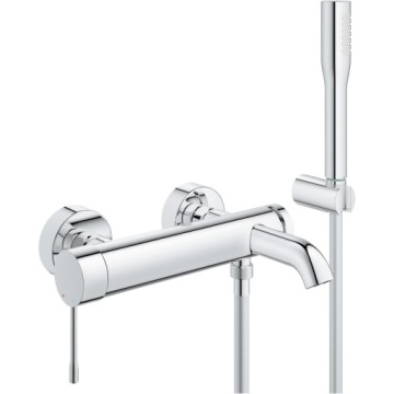 BATH TAP Grohe Essence настенный смеситель с хромированным душевым гарнитуром