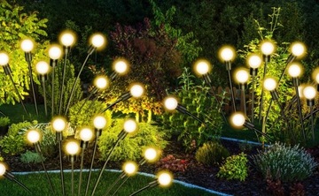 СОЛНЕЧНЫЕ ЛАМПЫ 4В1 СВЕТЛЯЧКИ ШАРЫ 10 СВЕТОДИОДНЫХ САДОВЫХ С Датчиком