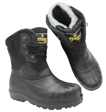KALOSZE MĘSKIE ŚNIEGOWCE OCIEPLANE POLSKIE PIONIER 908 LEMIGO 46