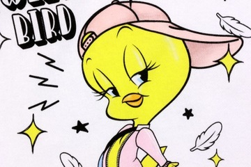 Bluza damska bez kaptura Looney Tunes Zwariowane Melodie r. 1X duża Tweety