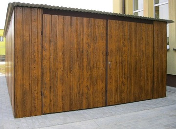 Листы для гаража 4х5, широкая панель ореха