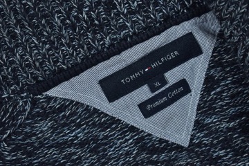 TOMMY HILFIGER Rozpinany Bawełniany Sweter Męski XL