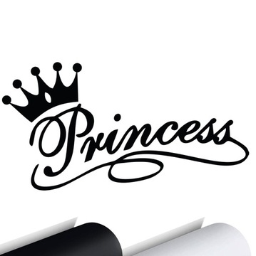 NAKLEJKA na samochód PRINCESS CROWN KORONA 10x19