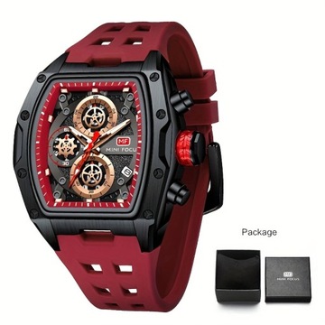 MINI FOCUS sportowy zegarek kwarcowy Luminous analogowy kalendarz kobiety