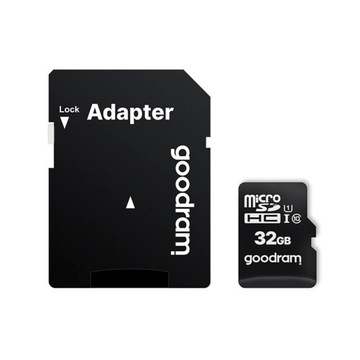 КАРТА ПАМЯТИ MICRO SD 32 ГБ GOODRAM КЛАСС 10 M1AA 100 МБ/С + АДАПТЕР