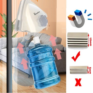 Двусторонний магнитный омыватель оконного стекла.