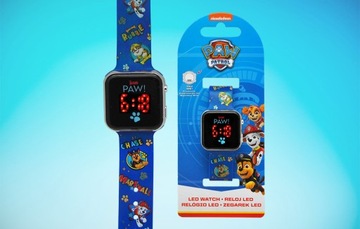 ДЕТСКИЕ ЛИЦЕНЗИОННЫЕ ЧАСЫ СО СВЕТОДИОДНЫМ ДИСПЛЕЕМ PAW PATROL КАЛЕНДАРЬ-БУДИЛЬНИК 1,44 ДЮЙМА