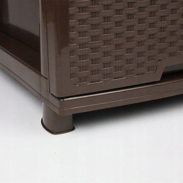 КНИЖНЫЙ ШКАФ КОМОД, ПОДСТАВКА ДЛЯ ВАННОЙ ИЗ РОТАНГА, ШКАФ С КОРЗИНАМИ, 4 ЯЩИКА, СТОЛБ