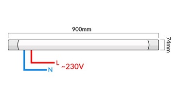 КОМПЛЕКТ СВЕТОДИОДНОГО ОСВЕЩЕНИЯ ПОЛОСА ПОТОЛОЧНОГО СВЕТИЛЬНИКА ДЛЯ КОТЕЛЬНОЙ, ГАРАЖА, ПОДВАЛА