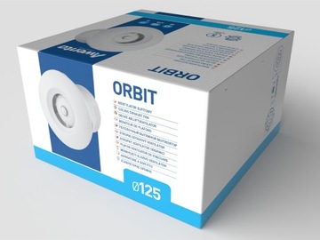 Awenta Orbit Wxo125 Потолочная ванная комната вентилятор 125 мм 155m3/h 43db белый