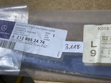 CHRÓM NÁRAZNÍKU LIŠTA PŘEDNÍ MERCEDES W212 FACELIFT