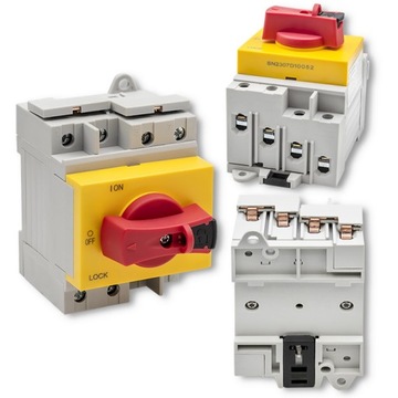 Qoltec Rozłącznik izolacyjny PV Wyłącznik DC z funkcją blokady 1200V 32A 4P