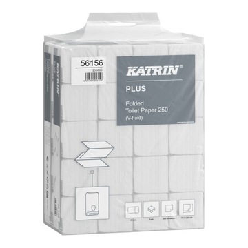 Papier toaletowy składany KATRIN 56156 250L 2W
