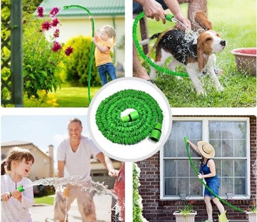 ВЫДВИЖНОЙ САДОВЫЙ ШЛАНГ ГИБКИЙ ШЛАНГ 8М + СОЕДИНИТЕЛЬ