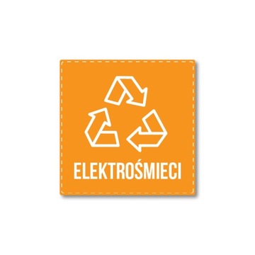 Наклейка сегрегация вторичной переработки ASH 10см