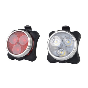 LAMPKA ROWEROWA LED OŚWIETLENIE ROWER PRZÓD + TYŁ