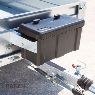 Инструментальный ящик для ремней DAKEN 750x300x355 + РУЧКИ для грузового прицепа