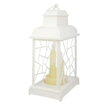 ДЕКОРАТИВНАЯ СВЕТИЛЬНИК, СВЕТОДИОДНЫЙ ФОНАРЬ, БЕЛЫЙ ВИТРАЖ