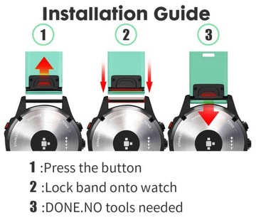 Мятный ремешок Garmin FENIX 6 с сапфировым стеклом QuickFit