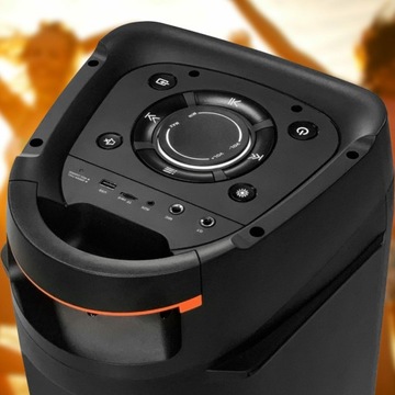 BLAUPUNKT PB06DB ДИНАМИК BLUETOOTH КАРАОКЕ 2 МИКРОФОНА РАДИО USB AUX LED