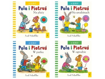 Zestaw Pola i Piotruś A kuku! 4 książki
