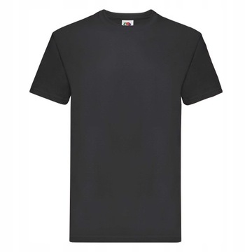 KOSZULKA T-SHIRT FRUIT OF THE LOOM PREMIUM CZARNA M