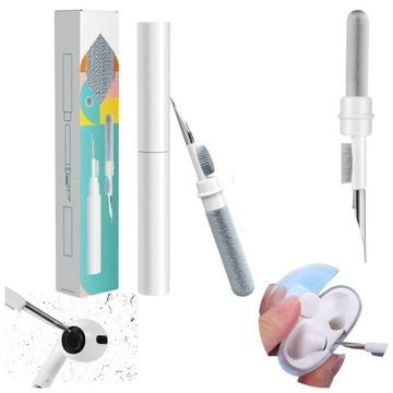 CZYŚCIK 3w1 SZCZOTECZKA ZESTAW DO CZYSZCZENIA BRUDU KURZU SŁUCHAWEK AIRPODS
