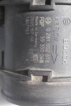 РАСХОД ВОЗДУХА OPEL ASTRA H 1.9CDTI