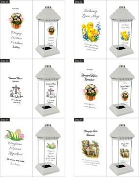 Znicz Lampion dla Syna z nadrukiem grawerem datą