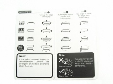 NAKŁADKI GUMKI SKULL&CO 6-PACK pad PRO KONTROLER CONTROLLER Switch Czarne