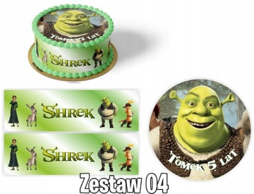 Zestaw Opłatek SHREK Z IMIENIEM +2 OBWOLUTY