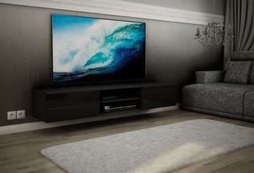 Тумба под телевизор Modern, Глянцевая, большая, 200 см