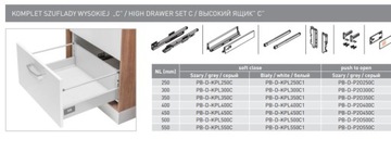 Высокий ящик Modern Box L-400 белый