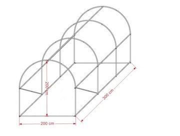 САДОВЫЙ ТУННЕЛЬ 2x3 (6м2) теплица Namaxa из фольги