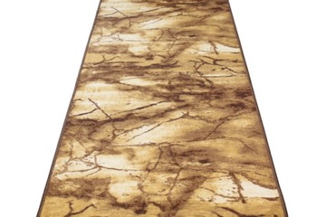 Противоскользящая мраморная дорожка Berfin коричневая, ширина 100 см, прорезиненная.