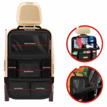 Органайзер багажника зі столиком і кишенями OXFORD 600D чорний 43x62 см