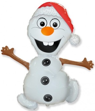 Balon foliowy Bałwanek Olaf Święta 60 cm