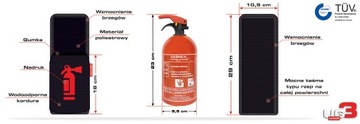 Автомобильный огнетушитель + чехол на липучке UG3