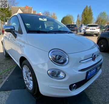 Fiat 500 II CC Seria 4 1.0 mHEV 70KM 2023 Fiat 500 Hybrid -Cabrio -Salon PL-Serwisowany w ASO-Dolcevita Hybryda 69KM, zdjęcie 1