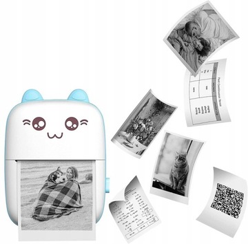 DRUKUŚ ORIGINALNY Мини-термопринтер для фотографий Портативный + 11 РОЛИКОВ