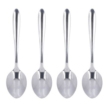 ЛОЖКИ ДЛЯ СУПА, НАБОР 4 ШТ., НЕРЖАВЕЮЩАЯ СТАЛЬ, Элегантный ВНЕШНИЙ ВИД, УНИВЕРСАЛЬНОЕ ИСПОЛЬЗОВАНИЕ.