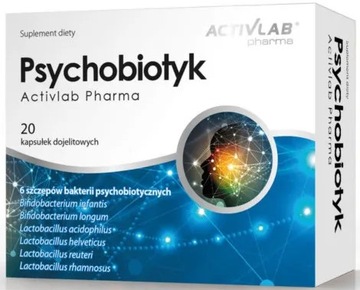 ZAAWANSOWANY PREPARAT PROBIOTYCZNY ACTIVLAB PHARMA PSYCHOBIOTYK 20KAPS