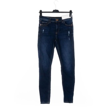 SPODNIE DAMSKIE F&F NIEBIESKIE JEANSY RURKI PRZETARCIA PUSH UP38