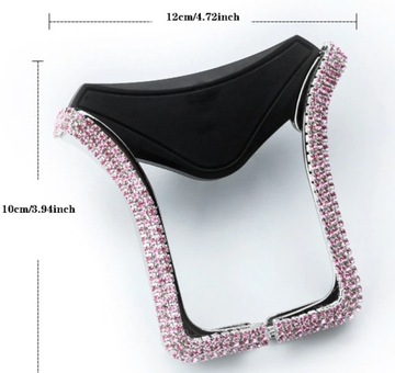 UCHWYT NA TELEFON DO KRATKI AUTA DIAMENTY RÓŻOWY