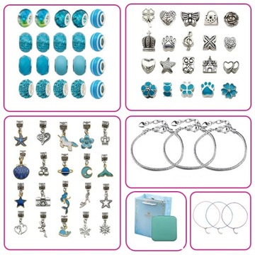 Набор бусин для изготовления браслетов, ожерелий, ювелирных изделий