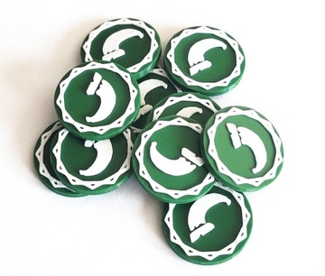 64 шт. двухцветных жетона для АСОИАФ.